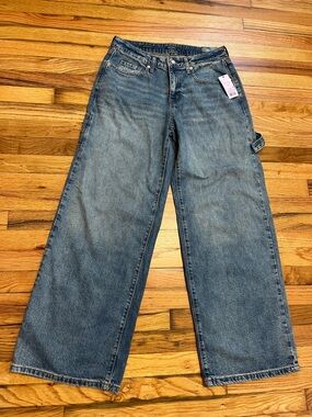 Wild Fable Low Rise Baggy Jeans Medium Wash Rigid Denim 8/31 Women’s NWT